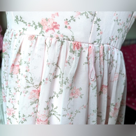 Rachel Parcell floral printed midi dress in pink color Size Medium - Picture 7 of 12